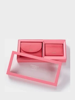 Osprey London Guava Pink The Tilly Leather Purse Gift Set