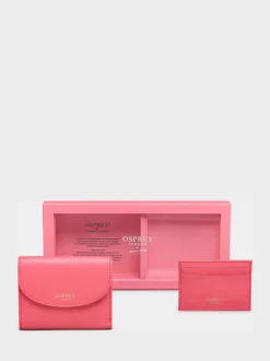 Osprey London Guava Pink The Tilly Leather Purse Gift Set