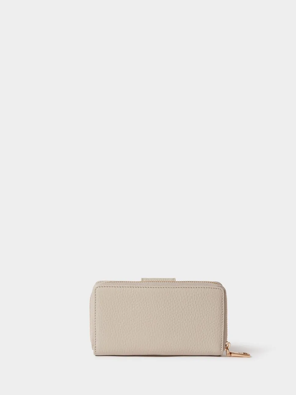 Osprey London Natural The Core Medium Leather Popper Matinee Purse