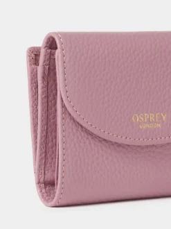 Osprey London Purple The Core Small Leather Matinee Purse