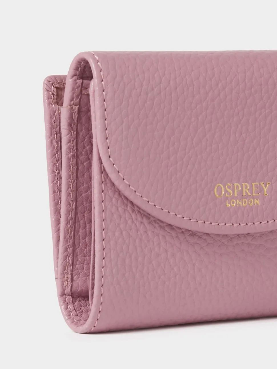 Osprey London Purple The Core Small Leather Matinee Purse