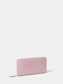 Osprey London Purple The Wentworth Large Leather Zip Around Purse