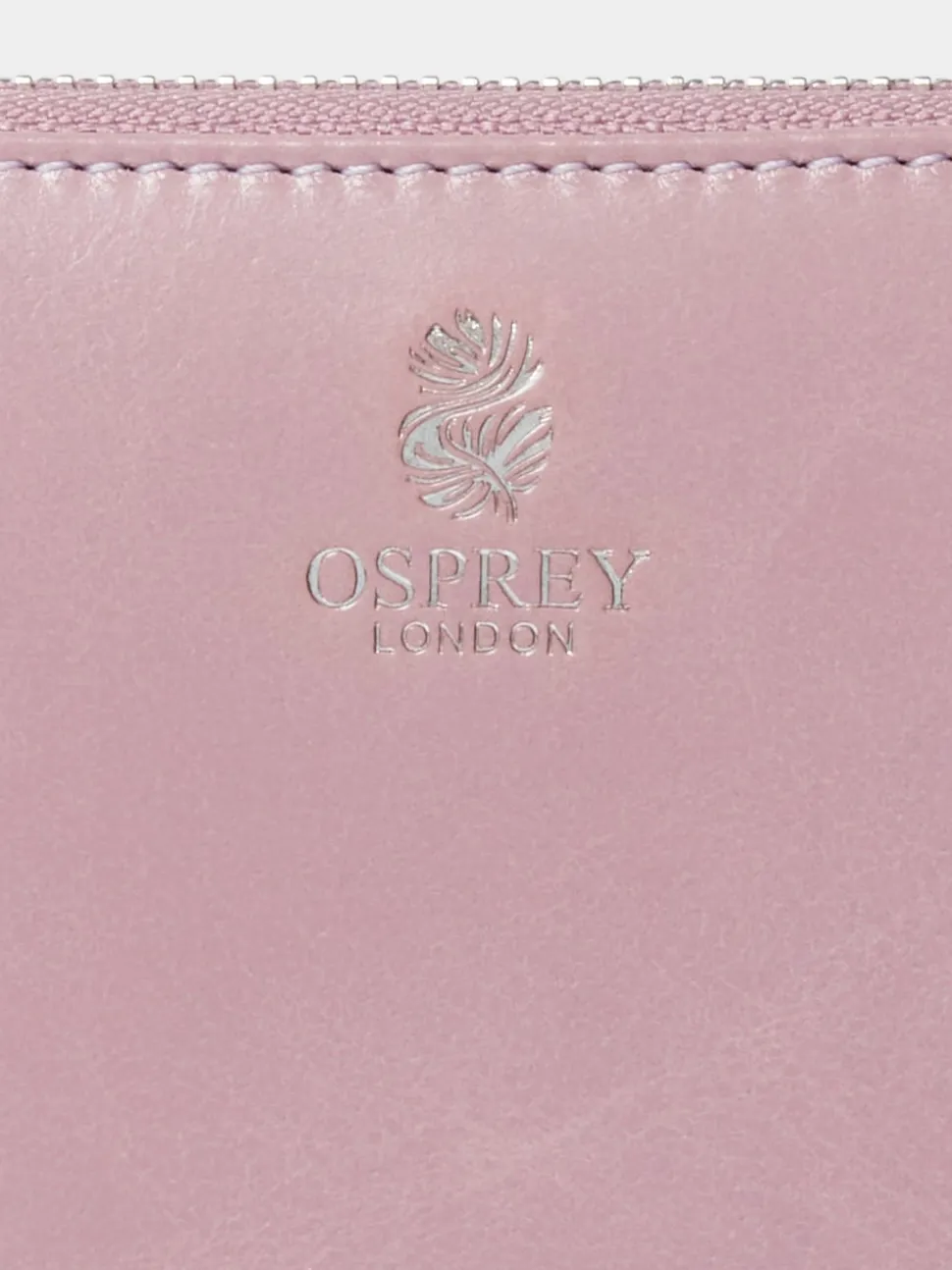 Osprey London Purple The Wentworth Large Leather Zip Around Purse