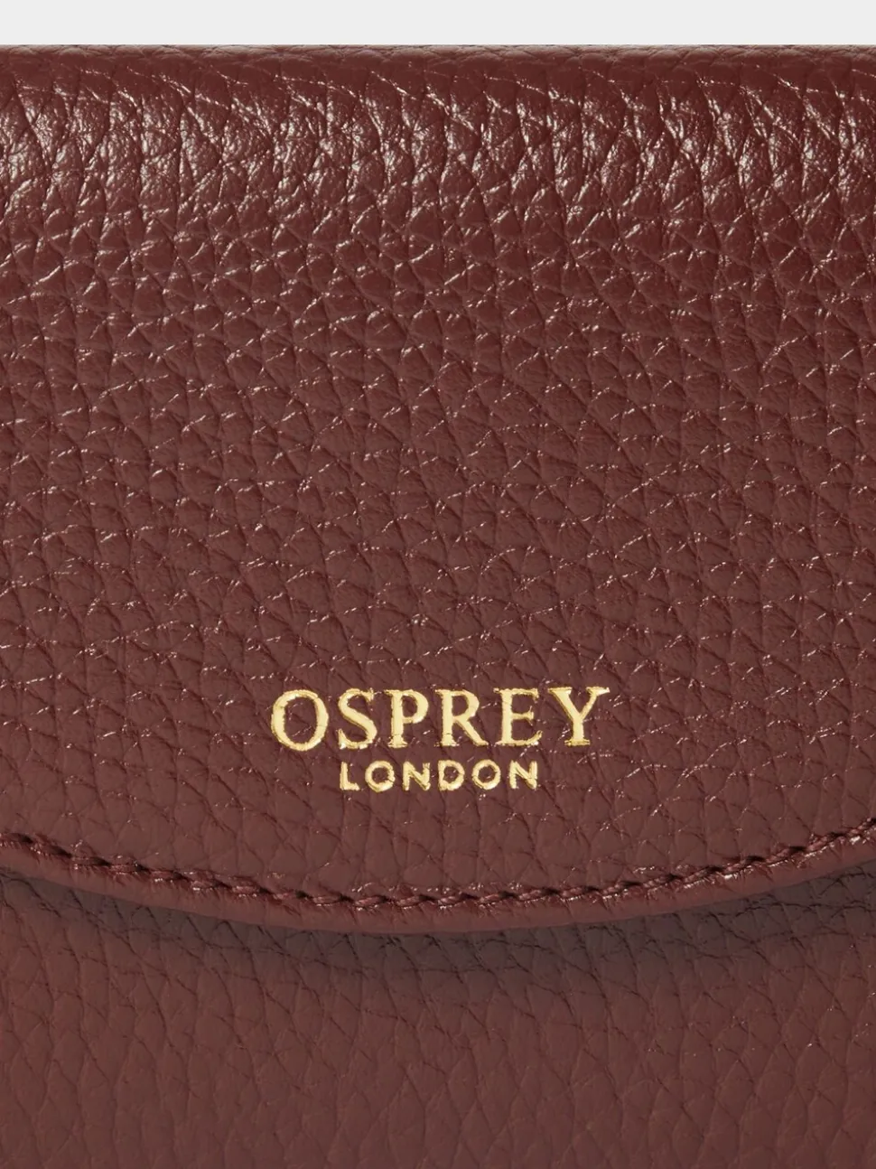 Osprey London Red The Core Small Leather Matinee Purse