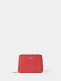 Osprey London Red The Core Small Leather Zip Around Purse