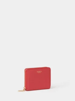 Osprey London Red The Core Small Leather Zip Around Purse
