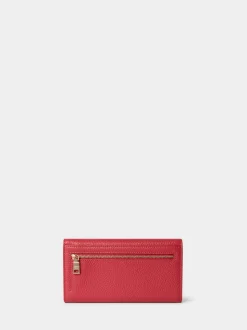 Osprey London Red The Core Medium Leather Matinee Purse