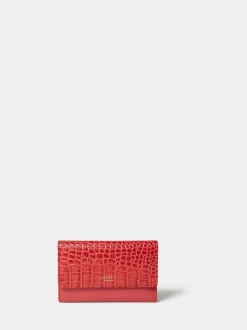 Osprey London Red The Kellie Leather Matinee Purse
