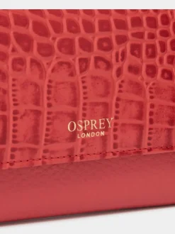 Osprey London Red The Kellie Leather Matinee Purse