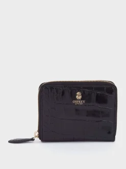 OSPREY LONDON Wentworth Italian Leather Medium Zip Purse