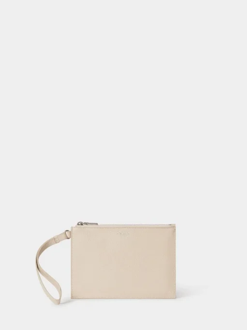 Osprey London White The Core Large Leather Pouch