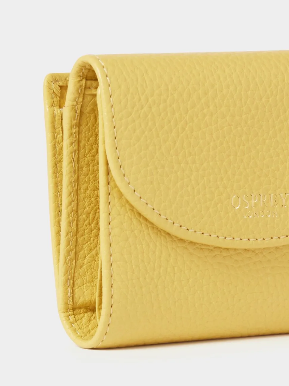 Osprey London Yellow The Core Small Leather Matinee Purse