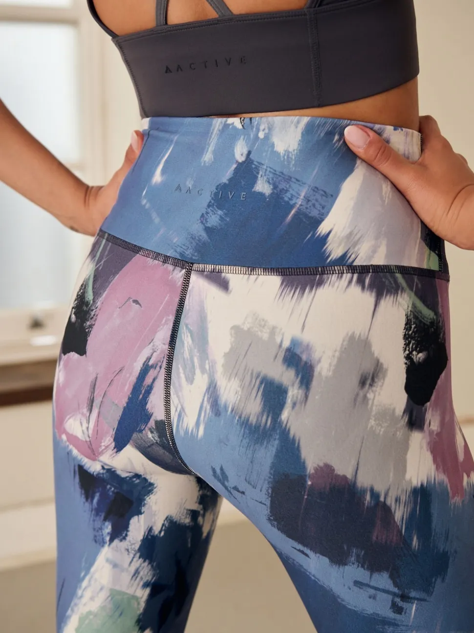 Paint Print Balance Sports Yoga Leggings