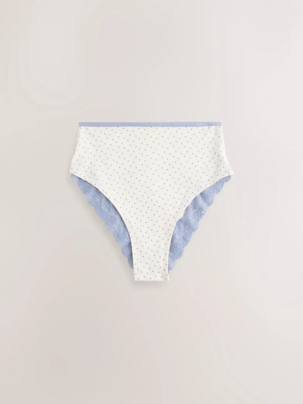 Paisley High Rise High Leg Cotton Lace Knickers 4 Pack