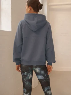 Pale Blue Relaxed Fit Heavyweight Regular Length Hoodie