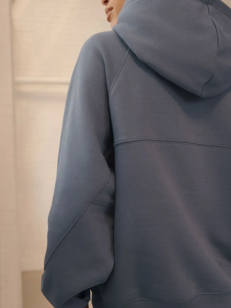 Pale Blue Relaxed Fit Heavyweight Regular Length Hoodie