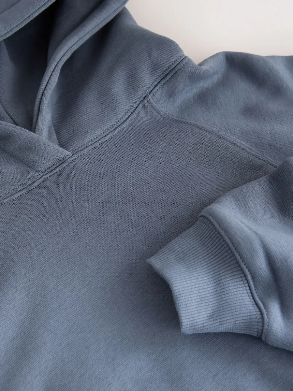 Pale Blue Relaxed Fit Heavyweight Regular Length Hoodie