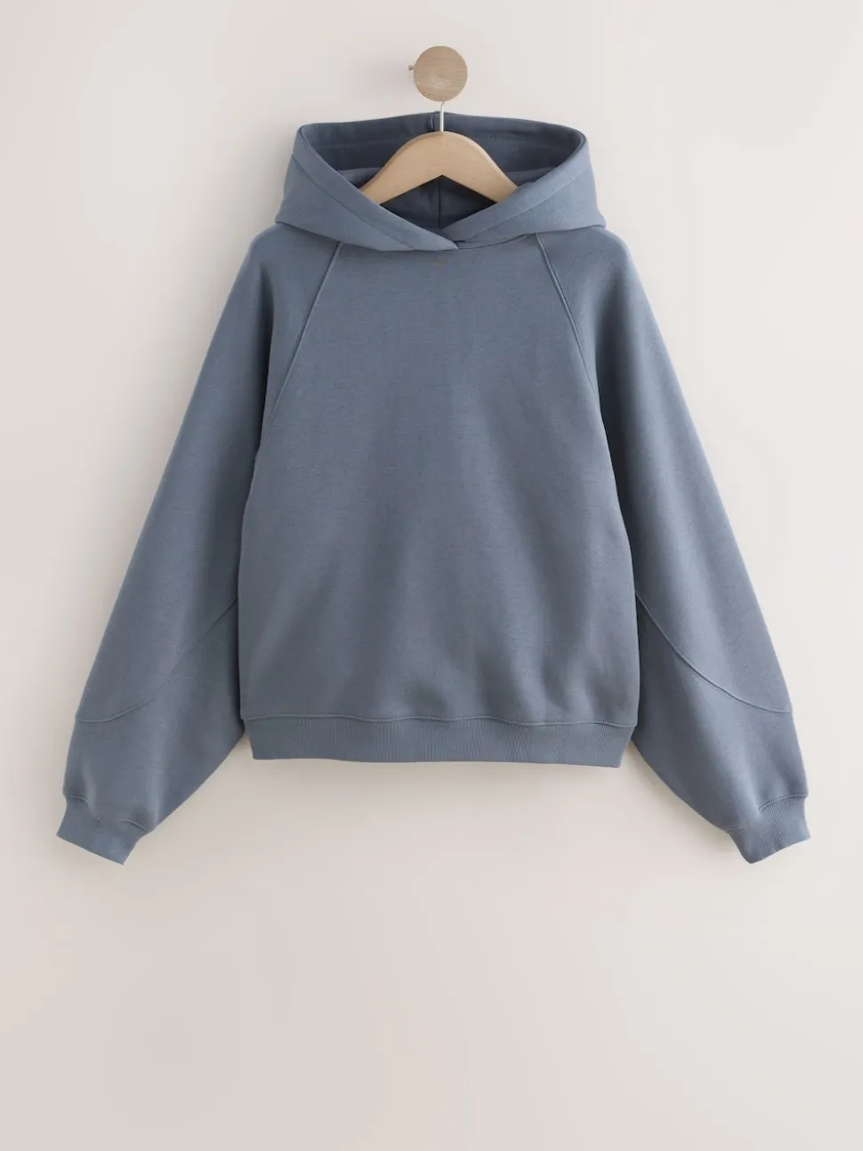 Pale Blue Relaxed Fit Heavyweight Regular Length Hoodie