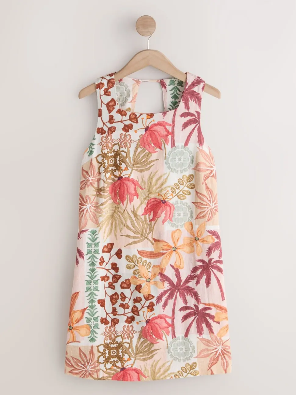 Palm Print/Blue Stripe Dress 2 Pack