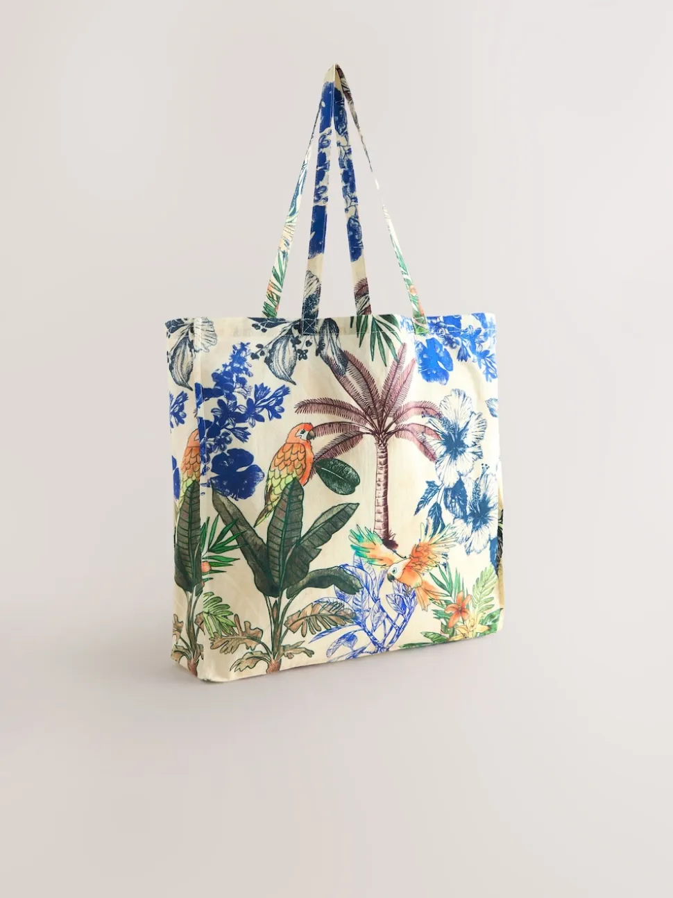 Parrot Print Shopper Bag