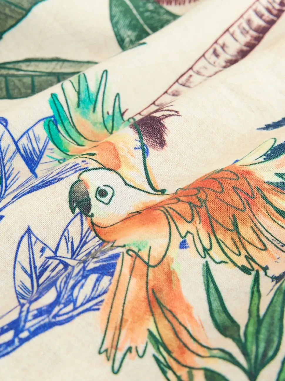 Parrot Print Shopper Bag