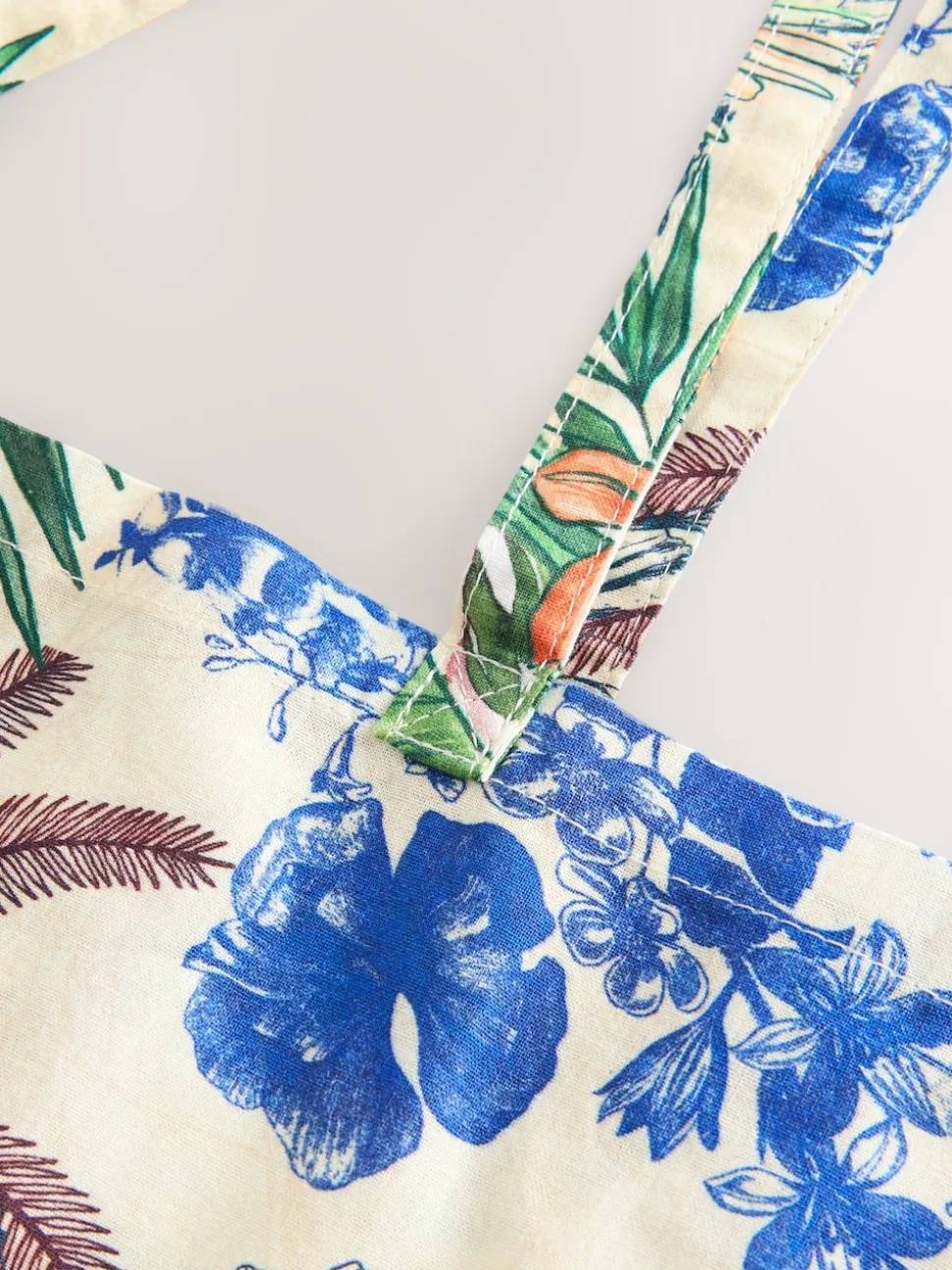 Parrot Print Shopper Bag