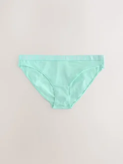 Pastel High Leg Cotton Logo Knickers 4 Pack