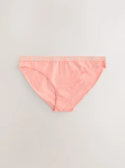 Pastel High Leg Cotton Logo Knickers 4 Pack