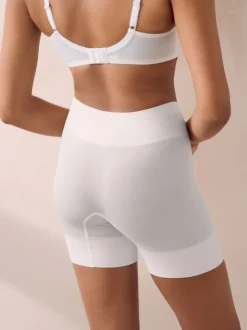 Pastel Rose Nude / White Seamless Smoothing Anti-Chafe Shorts 2 Pack