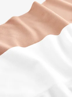 Pastel Rose Nude / White Seamless Smoothing Anti-Chafe Shorts 2 Pack