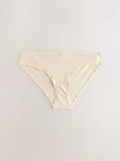 Pastel Rose Nude Bikini Cotton Rich Knickers 5 Pack