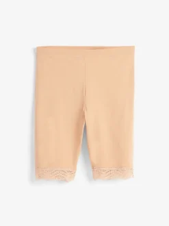 Pastel Rose Nude Cotton Blend Anti-Chafe Shorts 2 Pack