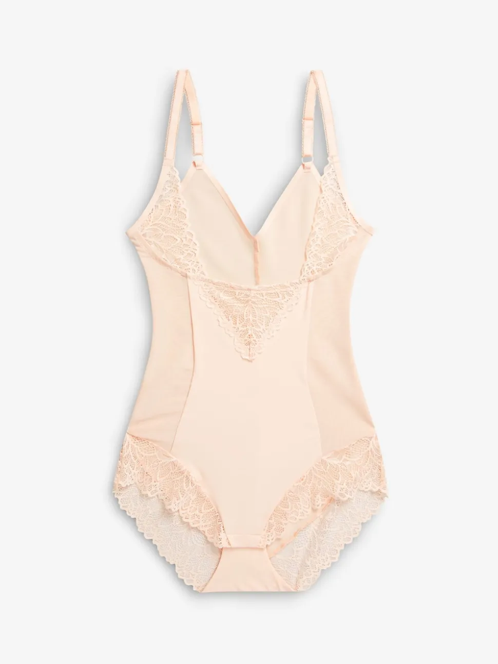 Pastel Rose Nude Firm Tummy Control Wear Your Own Bra Shaping Body