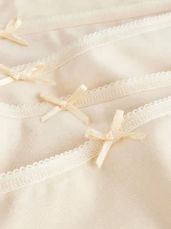 Pastel Rose Nude Full Brief Cotton Rich Knickers 5 Pack