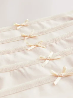 Pastel Rose Nude High Leg Cotton Rich Knickers 5 Pack