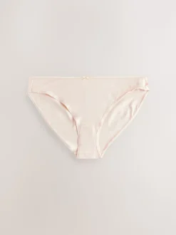 Pastel Rose Nude High Leg Cotton Rich Knickers 5 Pack