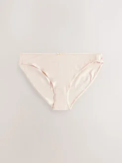 Pastel Rose Nude High Leg Cotton Rich Knickers 5 Pack