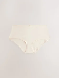Pastel Rose Nude Midi Cotton Rich Knickers 5 Pack