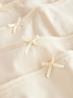 Pastel Rose Nude Midi Cotton Rich Knickers 5 Pack