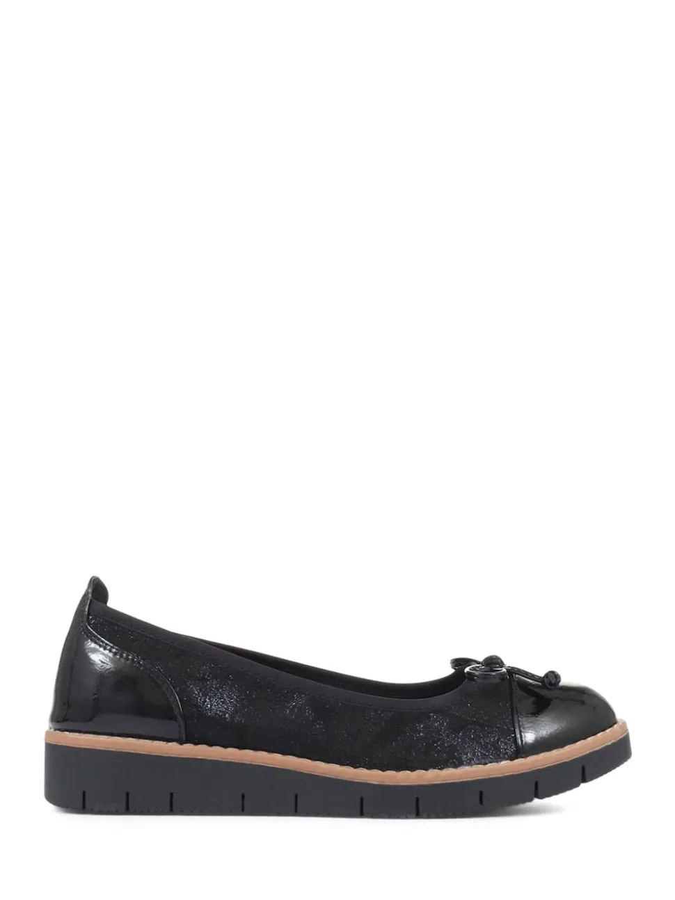 Pavers Black Ballet Pumps