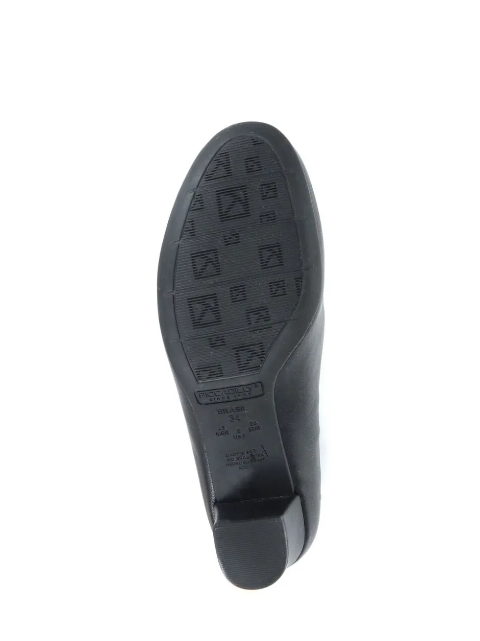 Pavers Black Heeled Court Shoes