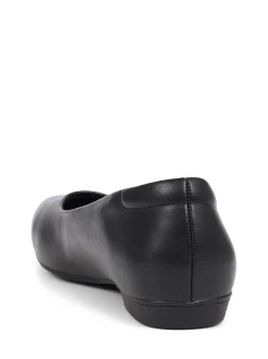Pavers Black Pavers Pointed Toe Ballet Black Flats