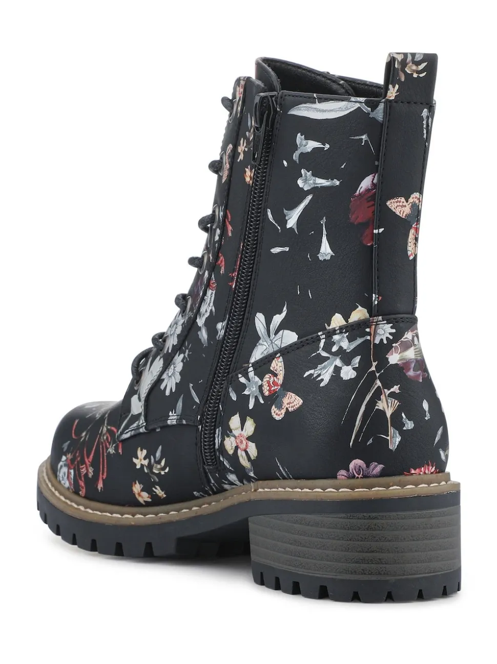 Pavers Black Wide Fit Lace-Up Ankle Boots