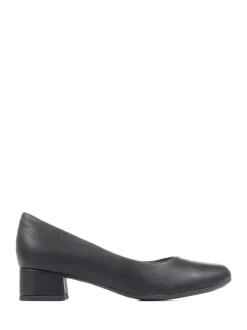 Pavers Block Heel Court Shoes