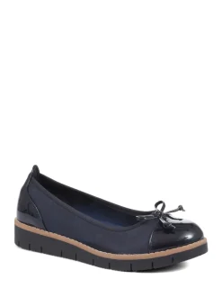 Pavers Blue Ballet Pumps