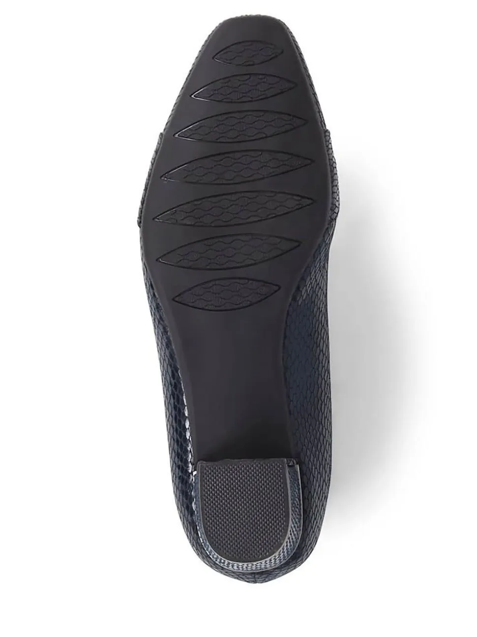 Pavers Blue Heeled Court Shoes