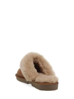 Pavers Brown Pavers Sheepskin Lined Slippers
