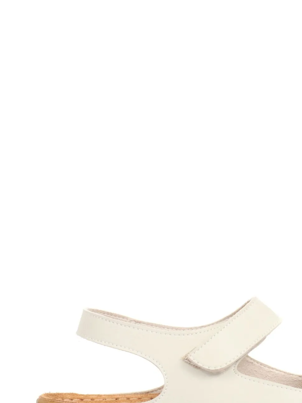 Pavers Cream Ladies Touch Fasten Sandals