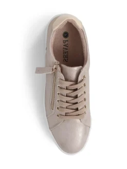 Pavers Gold Pavers Chunky Platform Trainers