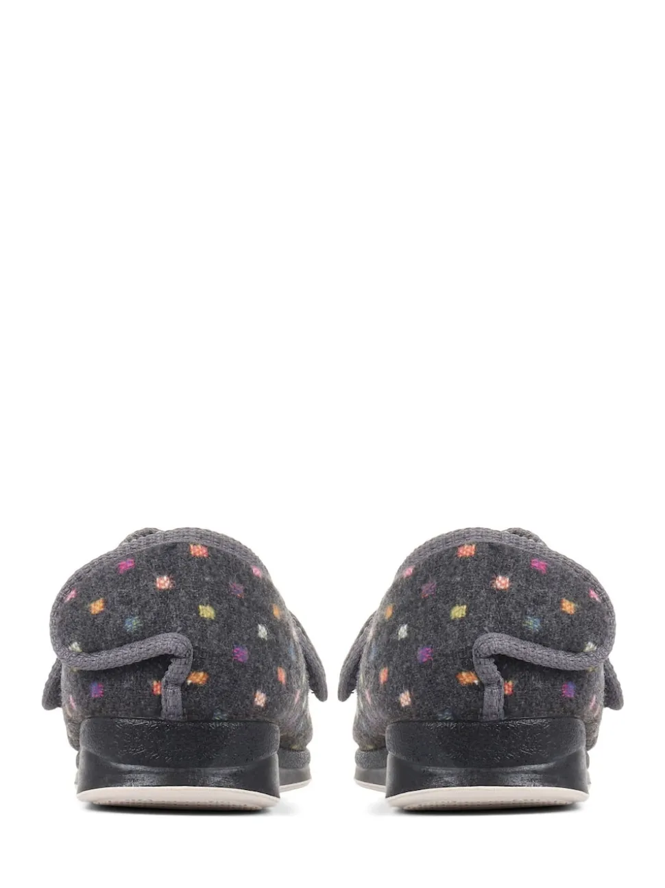Pavers Grey Touch Fastening Full Slippers